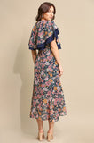 Raquel Flutter Sleeve Maxi Dress
