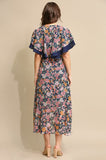 Raquel Flutter Sleeve Maxi Dress