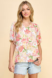 Serena Floral Top