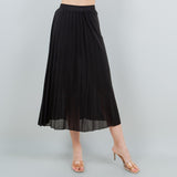 Betty High Waist Pleat Skirt Black