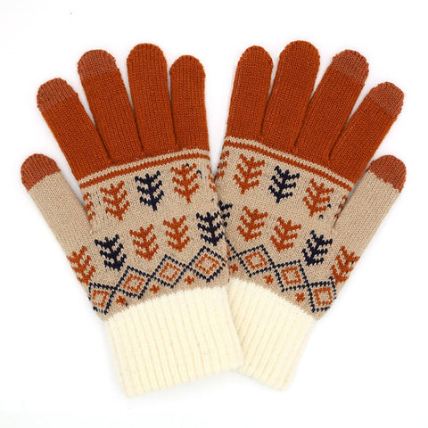 Jarel Knit Gloves Rust