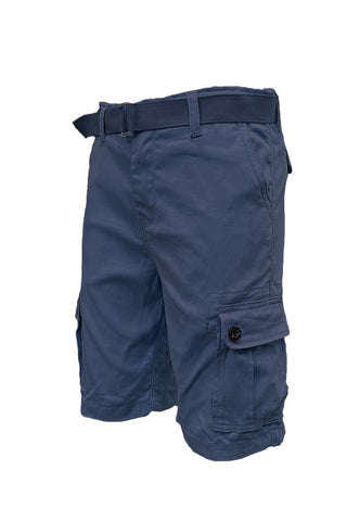 Belted Cargo Shorts Navy