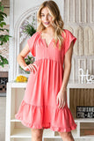 Georgie Coral Dress