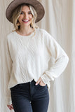 Kath Cable Knit Top Cream