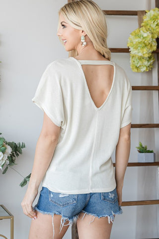 Open Back Top Ivory