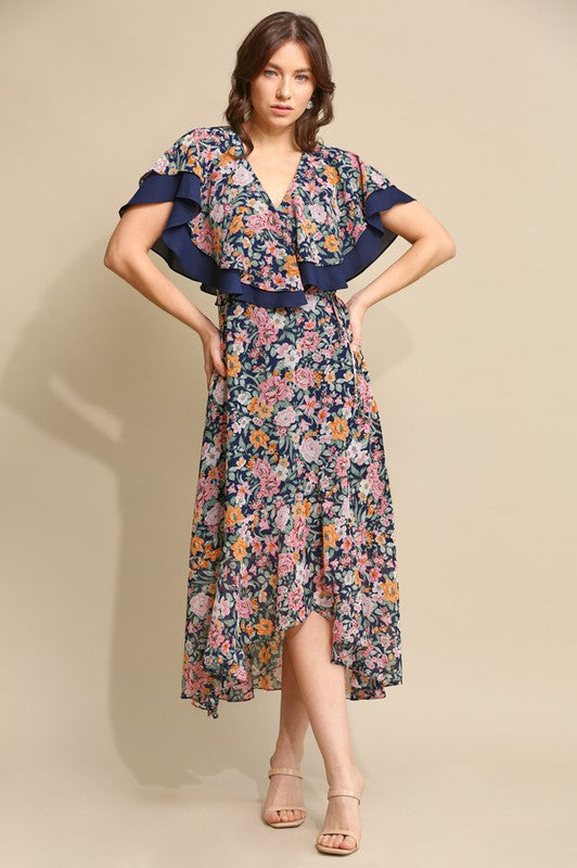 Raquel Flutter Sleeve Maxi Dress – The Eve and Annie Boutique LLC
