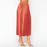 Petra Pleated Skirt Rose Gold