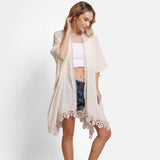 Layla Lace Kimono Beige