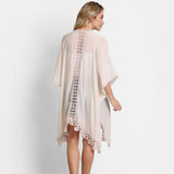 Layla Lace Kimono Beige