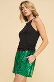 Drawstring Top Black