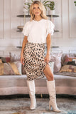 Lara Leopard Skirt