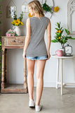 Nora Stripe Tank Navy