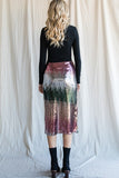 Multi Color Sequin Skirt