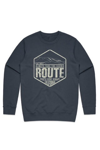 Scenic Route Navy Sweatshirt