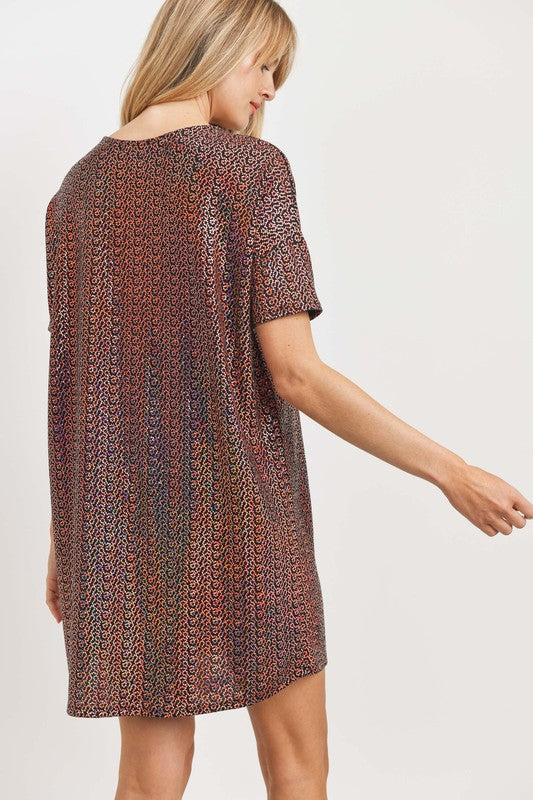 sequin rust dress AKIRA Classy But Sassy Rhinestone Midi Dress In Rust