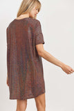 Sequin Dress Rust