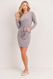 French Terry Dress Grey