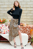 Ruffle Leopard Skirt