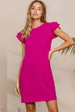 Ruffle Magenta Dress