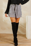 Sequin Shorts Charcoal