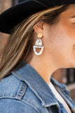 Athena Earrings Marble