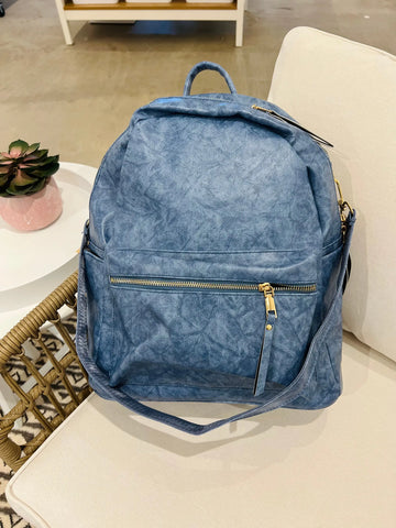 Convertible Backpack Blue