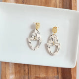 Athena Earrings Marble