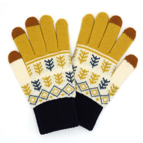 Jarel Knit Gloves Mustard