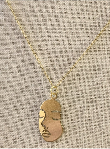 Face Charm Necklace