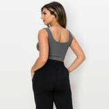 Cropped Tank Charcoal